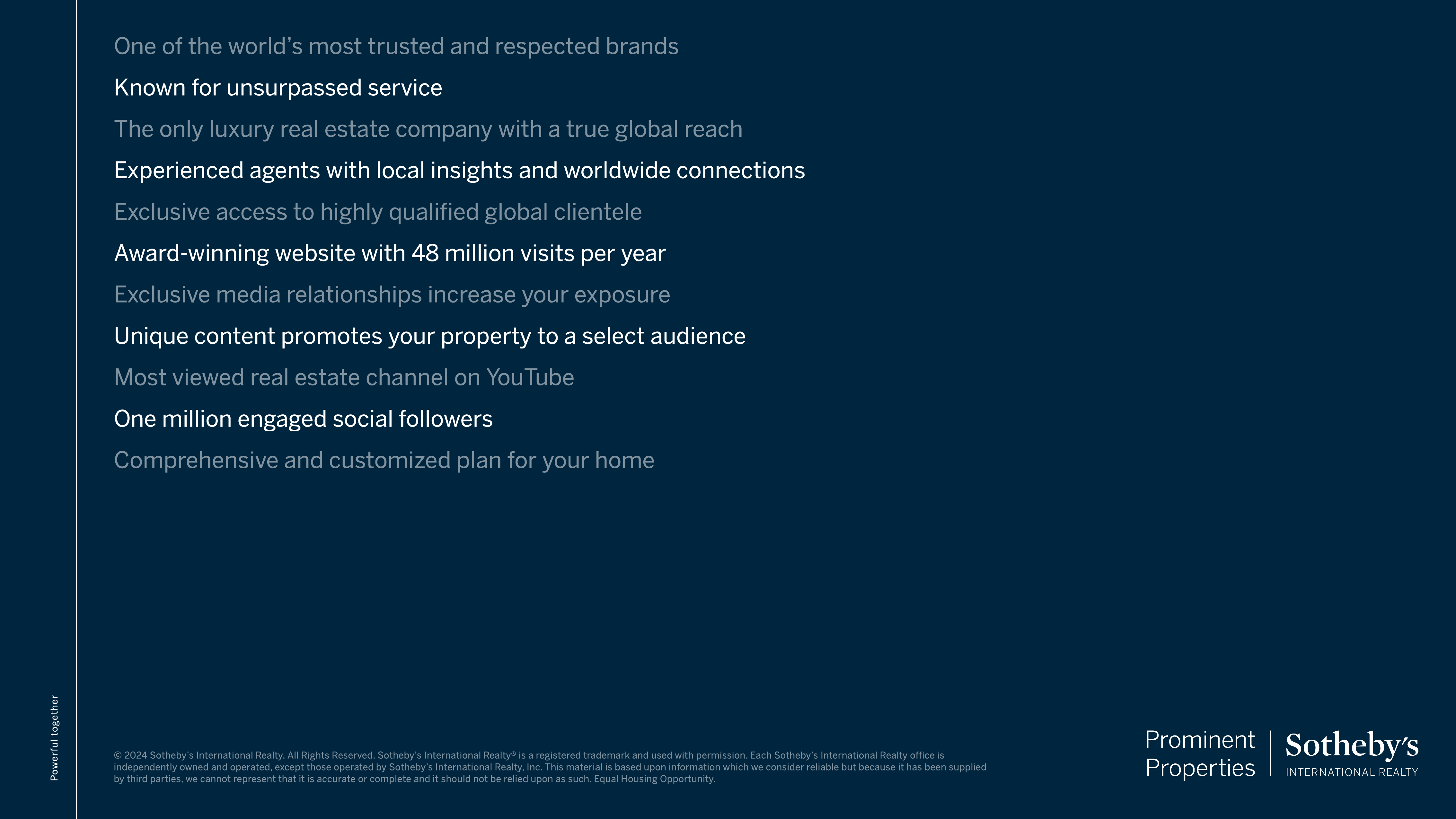 28. Closing Advantages
